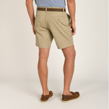 The Duck Head Men's Harbor 8" Performance Short in the Khaki Colorway