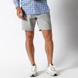 The Duck Head Men's Harbor 8" Performance Short in Limestone Grey
