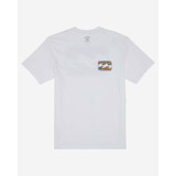 Billabong Men's Crayon Wave Short Sleeve T-Shirt in White colorway