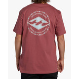 Billabong Men's Rotor Diamond Short Sleeve T-Shirt in Rose Dust colorway