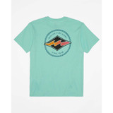 Billabong Men's Rotor Diamond Short Sleeve T-Shirt in Minty colorway