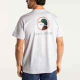 The Duck Head Men's Short Sleeve Logo Tee in the Faded Peri Colorway
