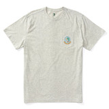 The Duck Head Men's Retro Paddles Logo Short Sleeve Tee in Varsity Grey