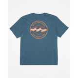 Billabong Boys' Rotor Diamond Short Sleeve T-Shirt in Vintage Indigo colorway