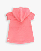 Ruffle Butts Toddler Girls' Terry Full Zip Cover Up in bubblegum pink colorway