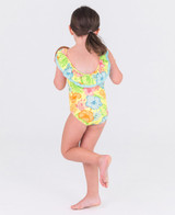 Ruffle Butts Toddler Girls' Happy Hula Ruffle One Piece Swimsuit