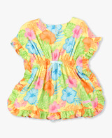 Ruffle Butts Toddler Girls' Happy Hula Ruffle Cover Up