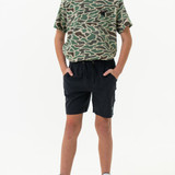 Burlebo Boys' Athletic Performance Shorts in Black