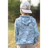 The Burlebo Boys' Performance Hoodie in Seaside Camo