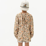 Burlebo Boys' Performance Hoodie in Venado Camo front view