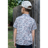 The Burlebo Boys' Performance Polo in Classic Deer Camo