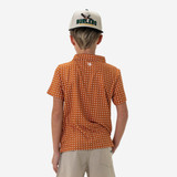 The Burlebo Boys' Performance Polo in Texas Orange
