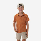 The Burlebo Boys' Performance Polo in Texas Orange