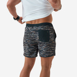 The The Burlebo Men's Swim Trunks in in Tiger Wetland Camo