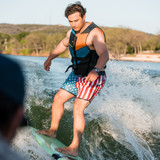 The The Burlebo Men's Swim Trunks in in Throwback USA
