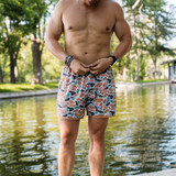 The The Burlebo Men's Swim Trunks in in Bayside Camo