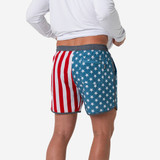 The The Burlebo Men's Swim Trunks in in Throwback USA