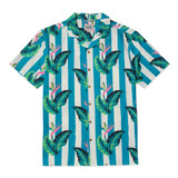 The Party Pants Men's Performance Cabana Shirt in Turquoise