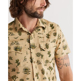 The Pendleton Men's Laramie Short Sleeve Snapshirt in Yuca Valley Tan