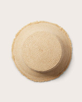 Hemlock Lenny Straw Bucket Hat in natural colorway