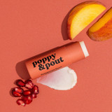 Organic Coconut Oil Lip Balm - Pomegranate Peach