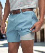 Southern Shirt Men's Everyday Hybrid Short Mountain Spring flat lay