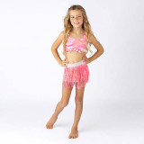 Shade Critters Girls' Fringe Skirt Cover Up Hot Pink front view