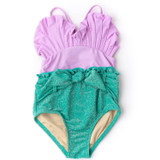 Shade Critters Toddler Girls' Shimmer Mermaid One Piece Swimsuit in multi colorway full view