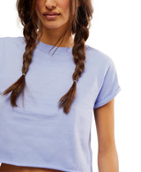 Free People Women's The Perfect Tee in periwinkle colorway