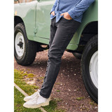 The Faherty Men's Stretch Terry 5 Pocket Pants in Onyx Black