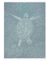 Sand Cloud Sea Turtle 57" x 70" Beach Towel deep ocean colorway