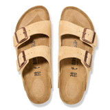 Birkenstock Women's Arizona Suede Leather Sandals - Latte Cream