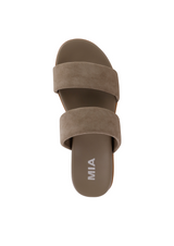 Mia Women's Valeri Sandals in taupe colorway