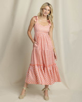 Southern Tide Women's Sylvi Sun Daze Maxi dress Dress in conch shell colorway
