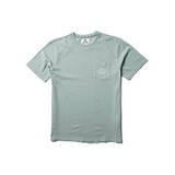 The Vissla Men's Buckled Short Sleeve Pocket Tee in the Agave Colorway