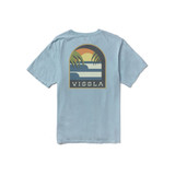 The Vissla Men's Out of the Window Premium Pocket Tee in the Chambray Colorway