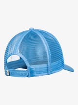 Roxy Women's Finishline Foam Trucker Hat in Bel Air Blue colorway