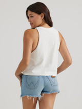 Wrangler Women's Eagle Festival Tank in Egret colorway