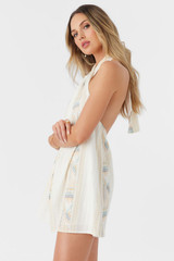 O'Neill Women's Naima Dress in Winter White colorway