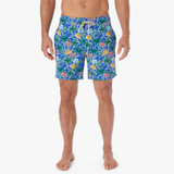 Fair Harbor Men's The Bayberry Trunk in Cobalt Tropical Skies colorway