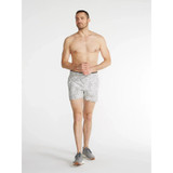 The Chubbies Men's 4 inch Ultimate Training Shorts in White Static with Grey Liner