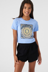 O'Neill Girls' Mandala T-Shirt in slate colorway