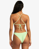 RVCA Women's Solid Medium Coverage Bikini Bottoms in glow colorway