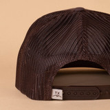 The Texas Hill Country Provisions Cedar Chopper Trucker Hat in the Over Yonder Charred Oak Colorway