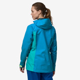 Patagonia Women's Boulder Fork Rain Jacket in Subtidal Blue colorway Patagonia Women's Boulder Fork Rain Jacket in Subtidal Blue colorway