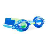 The Bling2o Boys' Nelly Spike Swim Goggles in Rock Lobster Blue with Green Nose