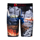The Ethika Men's Staple Boxer Briefs in the Getaway Pattern