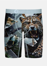 Ethika Men's Print Staple Boxer Briefs in Shatter Cat