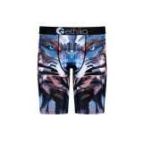 The Ethika Boys' Staple Boxer Briefs in the Chrome Wolf Pattern