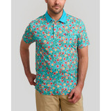 The William Murray Golf Men's Little Shop of Florals Polo in Sky Blue